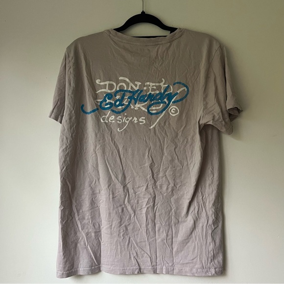 Vintage Ed Hardy Graphic T-Shirt in Gray - Picture 3 of 8